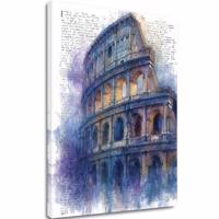 A kép a vásznon Colosseum kékben - Róma a falon