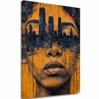 A kép a vásznon Város a fejekben - Art Motif