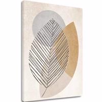 A képet vásznon Gentle Leaf - Minimalista dekoráció