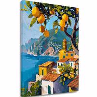 A képet vászonra Citromos gyümölcsös - olasz stílusban