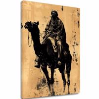 A képet vászonra Lovas a lovon - Vintage dekoráció