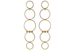 CIRCLY arany vas gyertyatartó