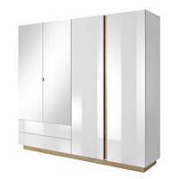 CITY fehér és barna mdf szekrény-SZÉPSÉGHIBÁS