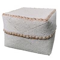 ECHO fehér bambusz tárolódoboz XL