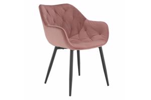 FEDRIS rózsaszín szövet étkezőszék
