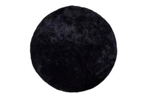 FLORIDA kerek fekete szőnyeg 120cm