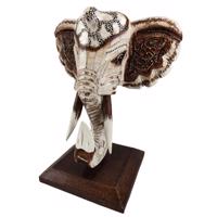 GAYAH fehér elefánt szobor 35 cm