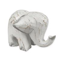 GAYAH fehér elefánt szobor XS