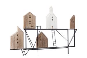 HOUSING fekete acél fali dekoráció