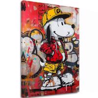 Kép COOL SNOOPY vászonra | Festett struktúra