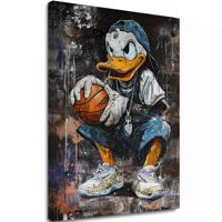 Kép LEBRON DUCK vászonra | Festett struktúra