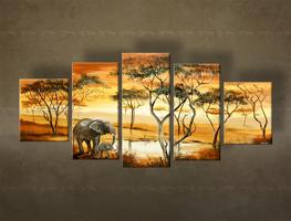 Kézzel festett falikép AFRIKA FB395E5 | different sizes