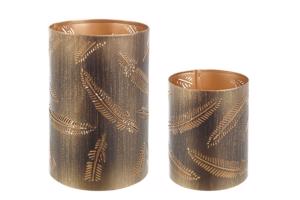 KIMBERLY bronz fém gyertyatartó