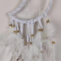 LABA-LABA fehér hold alakú álomfogó 13 cm