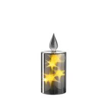 LEONARDO FELICE led gyertya 21cm, ezüst