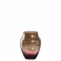 LEONARDO POESIA váza 23cm burgundy-arany