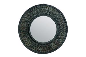 LISETTE zöld kerek keretes tükör 61cm átmérő