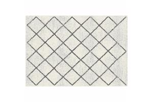 MATES fehér polipropilén szőnyeg 133x190cm