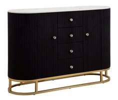 MONTPELLIER fekete tárolószekrény