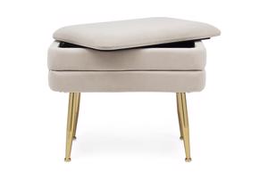 PAVLINA bézs tárolós ülőpad - SZÉPSÉGHIBÁS