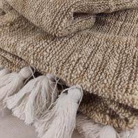 SERIRIT bézs rojtos ágytakaró