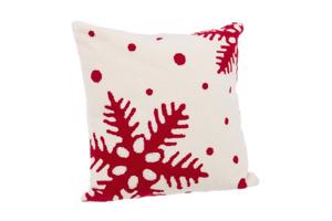 SNOWFALL piros pamut párna
