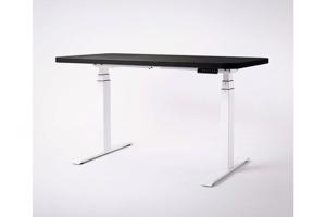 THE DESK fekete elektromos állítható magasságú íróasztal 70x140cm