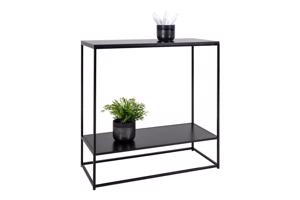 VITA fekete acél konzolasztal